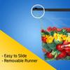 Rangro Pack of 30 M(9X10) Ziplock Slider Bags for Fridge - Reusable Slider Pouch for Vegetables, Fresh Food Storage & Travel, Slider Zipper Lock Pouches, Plastic Zip Covers (Small/Large, Multipurpose) view 4