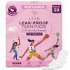 AZAH Sanitary Pads for Teen Large [Pack of 30] | Ultra Absorbent Sanitary Pads for Teenage Girls | 275 MM Long Sanitary pads for Girls | 100% Rash-Free & Cottony Soft | 12 Hrs Leakproof Protection | view 1