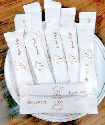 Rahul Sugar Brown Sugar Tubular Sachets, (5G Each X 1000Pcs) Pure and Chemical Free for Baking | Sugar Sachets Pouch | Organic Brown Sugar | 100% Unrefined & Naturally Processed (5 KG)
