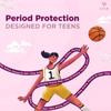 AZAH Sanitary Pads for Teen XL+ [Pack of 16] | Ultra Absorbent Sanitary Pads for Teenage Girls | 312 MM Long Sanitary pads for Girls | 100% Rash-Free & Cottony Soft | 12 Hrs Leakproof Protection | view 2