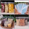 Mavaa Heavy-Duty Clear Plastic Zip Lock Pouch Bags - Reusable Resealable Airtight Storage for Jewelry, Coins, Beads, Pills, Cloths, Screws & More - Durable Press Seal, Multiple Sizes (100, 7X10) view 2