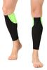 ReDesign Compression Calf Sleeves Support, Leg Compression Sleeves for Sports, Gym, Running, Cycling, Jogging and Workout (Black/NeonGreen, L) view 2