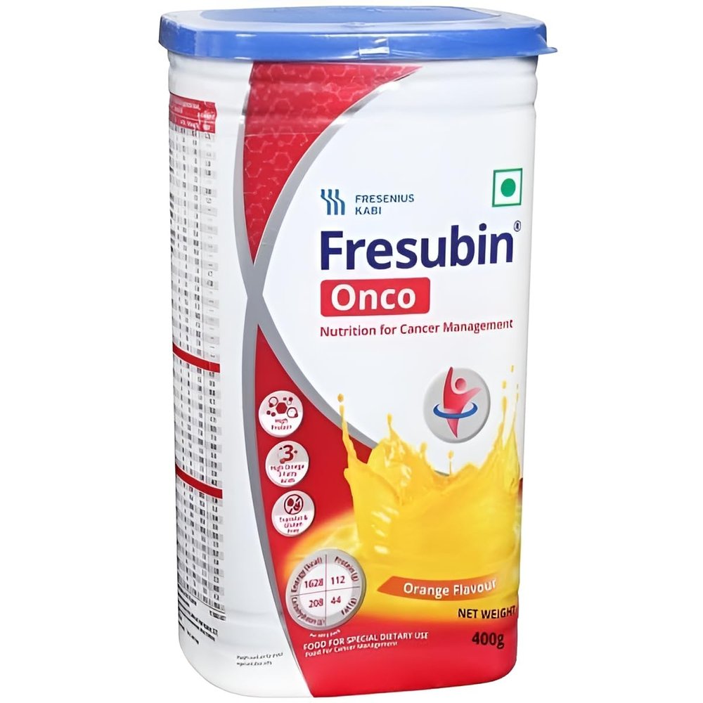Fre-subin Onco Nutrition Powder, Orange Flavour - High-Calorie, High-Protein Supplement | 400g, Pack of 1