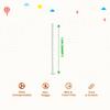 EKOPAK [10 mm, 100 Count] Biodegradable Paper Straws | Eco-Friendly Compostable Sustainable Disposable Drinking Straws | Cocktail Cold Drink Juice Non-Bendable White Straws (Regular) view 2
