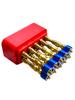 ADAWAT 10Pcs PH2 Magnetic Phillips Screwdriver Bit Set 1/4 Inch Hex Shank Cross Screw Electric Power Drivers Bits(red), Metal view 2