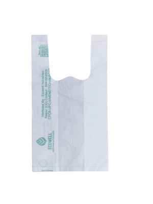 Ecowell 100% Biodegradable & Compostable Certified Eco-Friendly Carry Bag for Home Grocery Store Bag 40 pcs/Pack | Load Capacity 3kg (13x16 Inches) Buy any 2 get 10%, Buy 3 get 15%, Buy 4 get 20% off