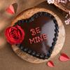 Bakingo 2Kg Delicious Silky Smooth Fresh Be Mine Hearty Chocolate Truffle Cake For Birthday & Anniversary Cake, Valentine Day Cake For Boyfriend, Girlfriend, Husband & Wife (Same Day Delivery) view 3