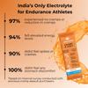 Cramp A-salt Electrolyte Mix | Sodium, Potassium, Magnesium, Coconut Water Powder | Zero Sugar (15 sticks, Orange) view 3