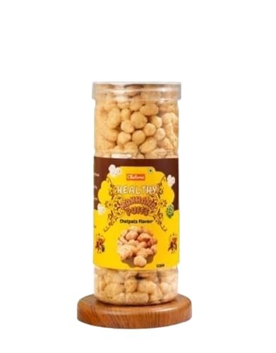 Chatoree Healthy Makhana Puffs  Chatpata Flavor, Gluten-Free, Trans-Fat-Free, Calcium-Rich, No Cholesterol | Includes 500ml Storage Container