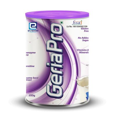 GeriaPro Nutritional Supplement for Seniors/Elderly, Vanilla Flavour, 200g