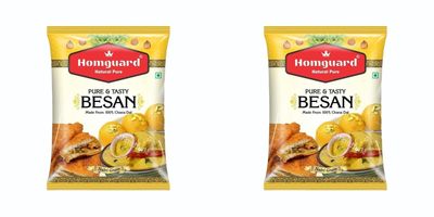 Homguard Besan Flour, Chana Dal Atta, No Added Preservatives, 500 Gram | & | Spices Fresh Besan Flour, Chana Dal Atta, 500 Gram Eat Natural Live Healthy