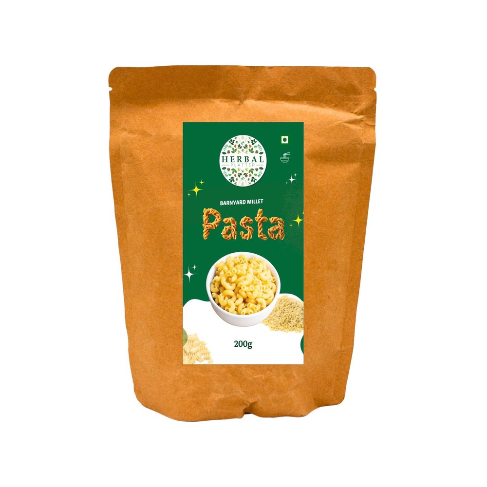 Barnyard Millet Pasta 200g - Healthy Gluten-Free Pasta | No Maida | Non-Fried | High Fiber | Diabetic Friendly | Vegan | Kids & Adults Snack Option