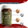 redO Gut Health Supplement for Men & Women | Prebiotic & Probiotic Blend with Digestive Enzymes | Supports Digestive Balance & Gut Wellness | 30 Veg Capsules | 30 Day Supply view 4