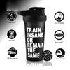 2025 NEW Gym Shaker Bottle and Gym Hand Gloves For Men and Women | Weightlifting Gloves | Powerlifting Gloves | Protein Shaker | Leakproof Shaker | 700ml Shaker | Wrist Support Gloves (White & Black) view 2