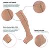 GIZEMY Zipper Medical Compression Socks Stockings with Open Toe Calf Support Best Stocking for Edema, Swollen, Nurses, Pregnancy, Recovery Leg Knee High Sports Length, Better Blood Circulation view 4