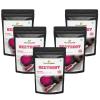 HERBALOVE 100% Natural Beetroot Powder| Boosts Immunity and Energy| Relieves Upset Stomach Fatigue| Supports Blood Pressure, Heart Health| Improves Hair and Skin Health| Versatile Usage| Pack Of 5 view 1