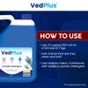 VedPlus Liquid Laundry Detergent - 5 L| 10X Power Clean Formula For Deep Cleaning | Gentle On Sensitive Skin & Tough On Stains| Color-Safe & Fabric-Friendly| Suitable For Top & Front Load Machines view 2