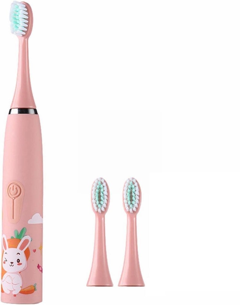 Drumstone [  ] Kids Electric Toothbrush with Soft Cartoon Brush, Quiet Waterproof Design, Replaceable Heads for Oral Care  Electric Toothbrush for Childrens Daily Cleaning