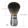 CALANDIS Men Shave Brush Professional Face Cleaning Shaving for Him Dad Birthday Gift Argent B | Shaving Brushes & Mugs | Shaving & Hair Removal view 2