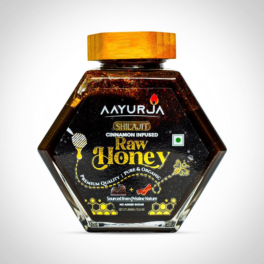 AAYURJA Premium Honey | Pure Himalayan Honey | Rich Flavor and Nutrients | Supports Immune Health | Multipurpose Culinary Delight | 300 Grams