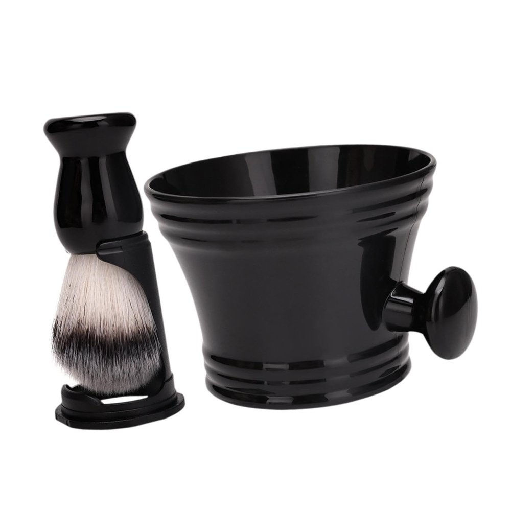 Enakshi Shaving Brush Set Foam Brush Beard Cleaning Brush Professional Cleaning Bowl Black|Health & Beauty | Shaving & Hair Removal | Shaving Brushes & Mugs