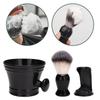 Enakshi Shaving Brush Set Foam Brush Beard Cleaning Brush Professional Cleaning Bowl Black|Health & Beauty | Shaving & Hair Removal | Shaving Brushes & Mugs view 3