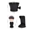 Enakshi Shaving Brush Set Foam Brush Beard Cleaning Brush Professional Cleaning Bowl Black|Health & Beauty | Shaving & Hair Removal | Shaving Brushes & Mugs view 4