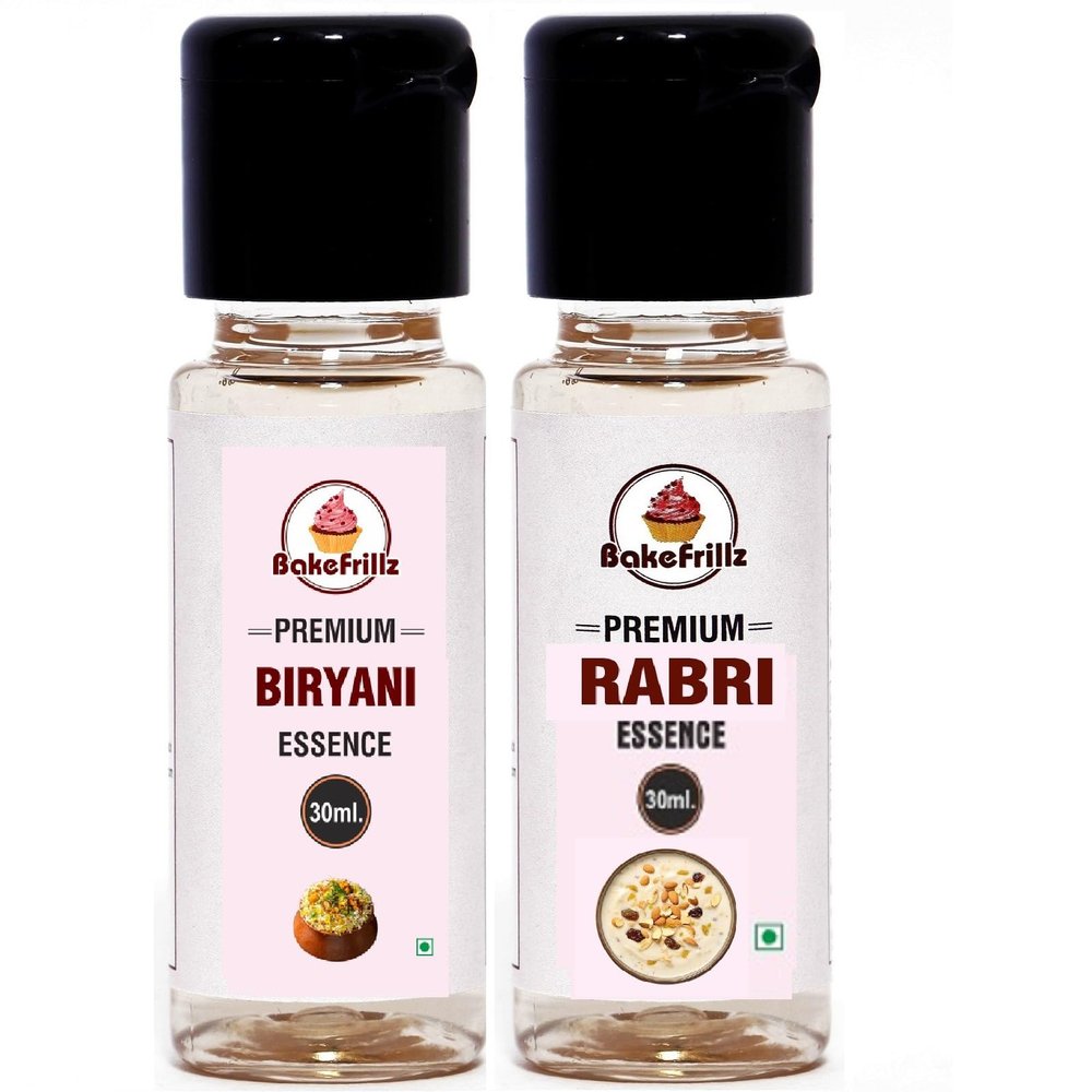 Bakefrillz Biryani & Rabri Food Flavour Essence for Cakes Ice Creams Desserts 30 ml x 2