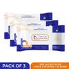 Bmedo Bmedo Bed Bath Wipes, Adult Wet Wipes, Adult Bath Wipes, Anti Bacterial, Ready To Use Cleansing Towels, Refreshing Sponge Bath Towel, For Men & Women | Travelling Wipes | Pure Water Soft Moisturizing Wet Wipes With Lid (30 Count (Pack Of 3)) view 2