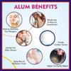 Alum Stone, Fitkari Stone (200 Gram)|Phitkari, White Crystal Stones, Fitkari For Skin Tightening And Glowing Skin,Vastu,Shaving,Teeth,Water Purification view 4
