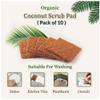 Assbri Collections Coconut Coir Scrubber Pad, Non Scratch & Odor FreeScrubber | Coconut Scrubber for Utensils, Kitchen, Vessels, Dishes | Natural Coconut Fiber Scrubber (Pack of 10) view 2