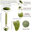 Facial Massager Jade Roller & Gua Sha Tool Natural Himalayan Stone For Face Neck Healing Skin Wrinkles & Serum Application Hair Scalp & Ice Massager Combo Offer (Multy Coloured) - Pack Of 4 view 2
