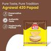 Agrawal's 420 Punjabi Papad | 100% Vegetarian, No Artificial Colors | Crispy & Crunchy | Perfect Side for Meals & Snacks Pack of 2, 400g Each view 4