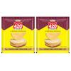Agrawal's 420 Chatpata Chana Lahsun Papad (Buy One Get One) | 100% Vegetarian, No Artificial Colors | Crispy & Crunchy Side for Meals & Snacks | Pack of 2, 800g (400g each pack) view 1