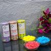 Blessing Decor Holi Delight with Kesar Kaju Katli and 3 Aromatic Herbal Colors(200 Grams Kesar Kaju Katli Pack and three natural gulal) view 2