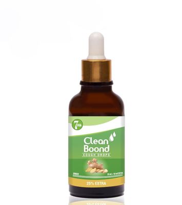 7vik Clean Boond Ginger Drops 20ml | 5ml | Supports Immunity | Enhances Respiratory Health | Stress Management | Natural Extract Pack of 1