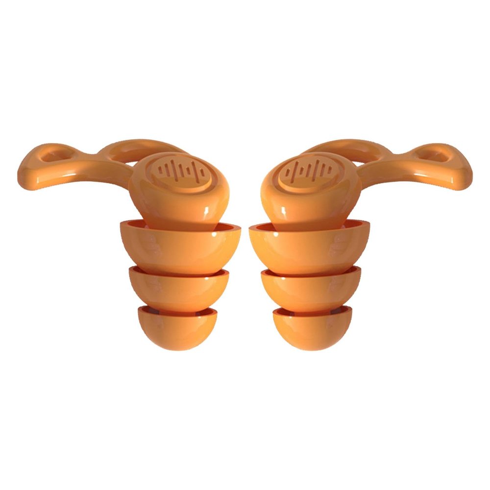 LOOM TREE Silicone Earplugs Comfortable Sleeping Ear Plugs for Noisy Places Work Study Orange | Facility Maintenance & Safety | Personal Protective Equip/Ppe | Ear Plugs & Ear Muffs | Ear Plugs