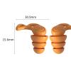 LOOM TREE Silicone Earplugs Comfortable Sleeping Ear Plugs for Noisy Places Work Study Orange | Facility Maintenance & Safety | Personal Protective Equip/Ppe | Ear Plugs & Ear Muffs | Ear Plugs view 3