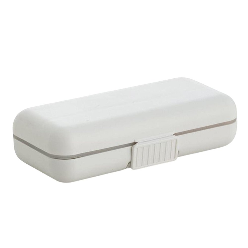 CALANDIS Dustproof Pill Organizer Double Sealing Compact for Home Outdoor Office 8 Grids | Pill Boxes, Pill Cases | Health Care