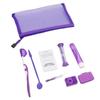 CALANDIS 8Pcs teeth Care Kit Mouth Mirror Waxing Hourglass Timer Braces Cleaning Purple | Other Health Care Supplies | Health Care view 1