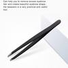 Aternal Stainless Steel Eyebrows Plucking Tweezer, Precision Eyebrow Tweezer for Ingrown Hair, Facial Hair Remover, Black view 4