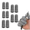 10 PCS Cut Resistant Finger Cots Protector Finger Sleeve Protectors Reusable Finger Guards Finger Covers Protection Cots for Kitchen,Work, Sculpture, Anti-Slip, Reusable,Gloves Life Extender view 1