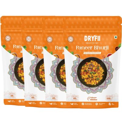 Dryfii Ready-to-Eat Instant Paneer Bhurji | Pure Veg | Freeze Dried | Rehydrated Weight 920 g