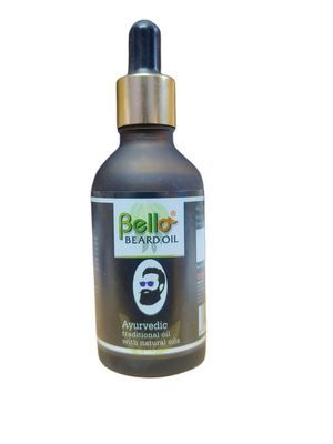 Beard Oil For Men | Fast Growth & Deep Moisturization | Softens, Styles & Fills Patchy Beard | With Vitamin E, Ayurvedic Traditional Oil with Natural Oils | 50ml