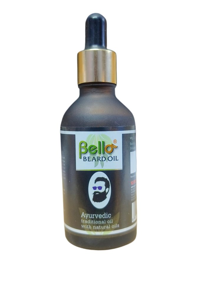 Beard Oil For Men | Fast Growth & Deep Moisturization | Softens, Styles & Fills Patchy Beard | With Vitamin E, Ayurvedic Traditional Oil with Natural Oils | 50ml