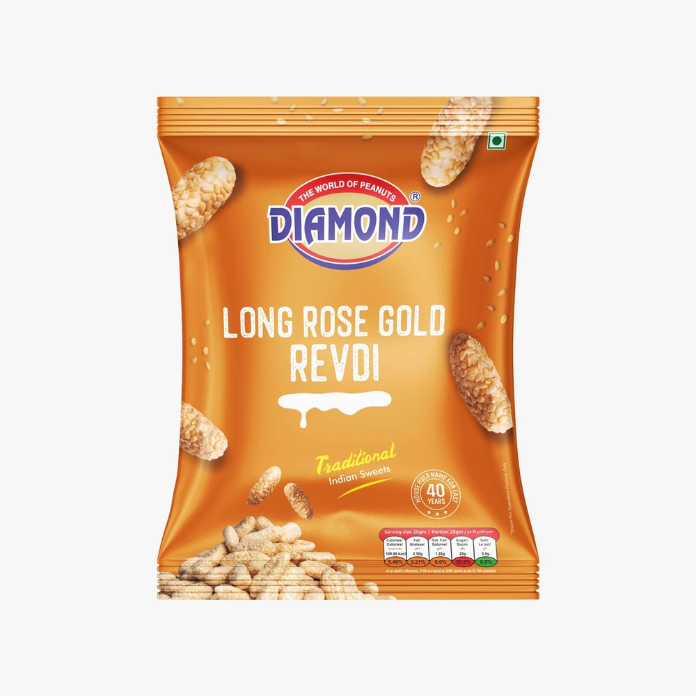 DIAMOND SING Long Revdi, Sesame Crunchy Revdi, Winter Healthy sweets, Til Rewari (180g)