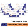 Bmedo Bed Bath Wipes, Adult Wet Wipes, Adult Bath Wipes, Anti Bacterial, Ready To Use Cleansing Towels, Refreshing Sponge Bath Towel, For Men & Women | Travelling Wipes | Pure Water Soft Moisturizing Wet Wipes With Lid (70 Count (Pack Of 7)) view 2