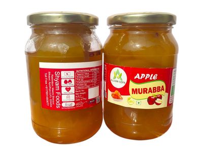 ALLIUM Organic Apple Murabba, Gooseberry Savour the Sweetness,Zero Artificial Colours,Traditional Recipe (900 gm)
