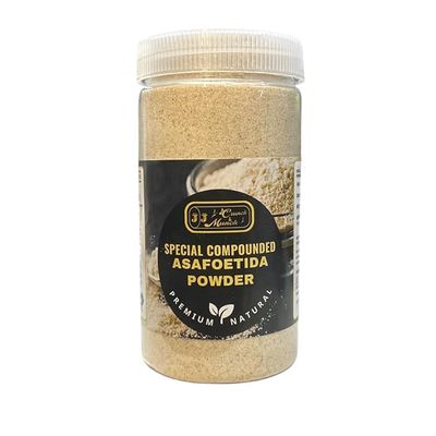 J J Crunch N Munch Pure & Natural Hing Powder | Strong Asafoetida for Dal, Curry Tadka Kitchen Cooking | Bandhani Heeng, Kadak Heeng Tadka Natural Aromatic Spice Flavorful Dishes 200g Pack