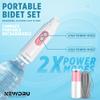 NEWDRU Portable Jet Spray - USB Rechargeable Electric Travel Bidet with 270ml Bottle, Hygiene Sprayer for Men, Women, Baby & Postpartum | Compact, Adjustable, IPX7 Waterproof, CleanStream Pro (Pink) view 2